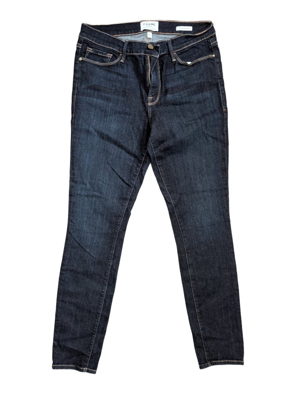 Frame Le Skinny de Jeanne Queens Way Dark Wash Skinny Jeans 32